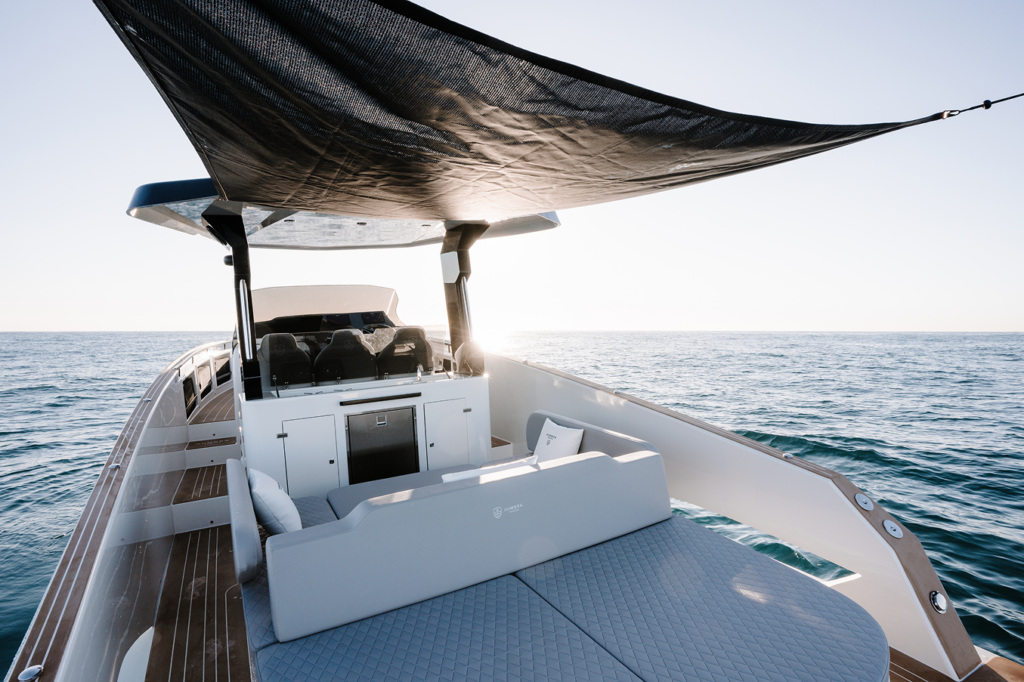 Rear of the Kumbra 34 yacht