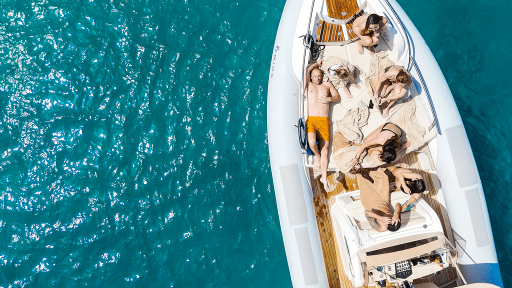 end of a 3 day route on mallorca by boat