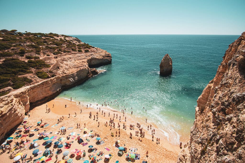 Beach day in mallorca with kids